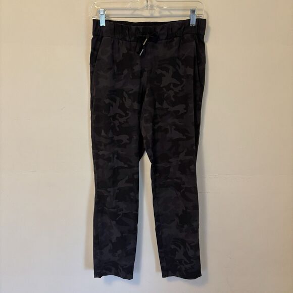 Lululemon Women's On the Fly‎ Athletic Pants  27" Black Camo 6 - Picture 1 of 8